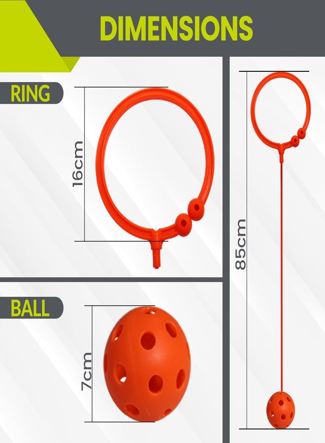 GISCO لعبة كرة القفز للأطفال من جيسكو (عبوة من قطعة واحدة) | لون أحمر | لعبة حركية ممتعة | لعبة رياضية داخلية وخارجية | تُحسّن التوازن والتناسق | مناسبة للأطفال من عمر 3 سنوات فما فوق - Image 3